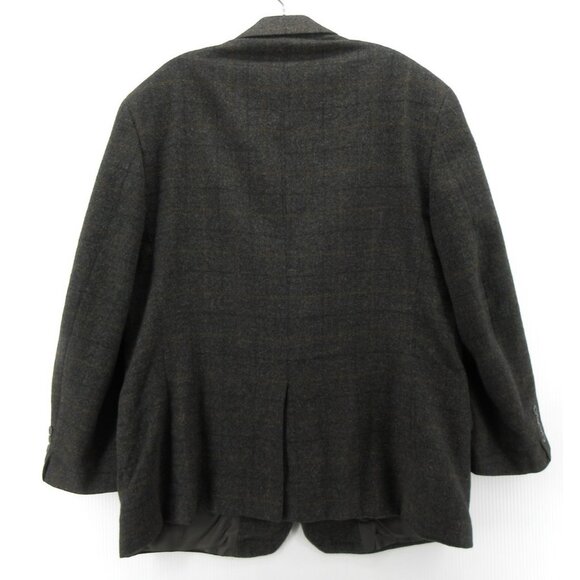 VINTAGE Brooks Brothers Sport Coat 44 Blazer Camel Hair Windownpane * - Picture 8 of 15